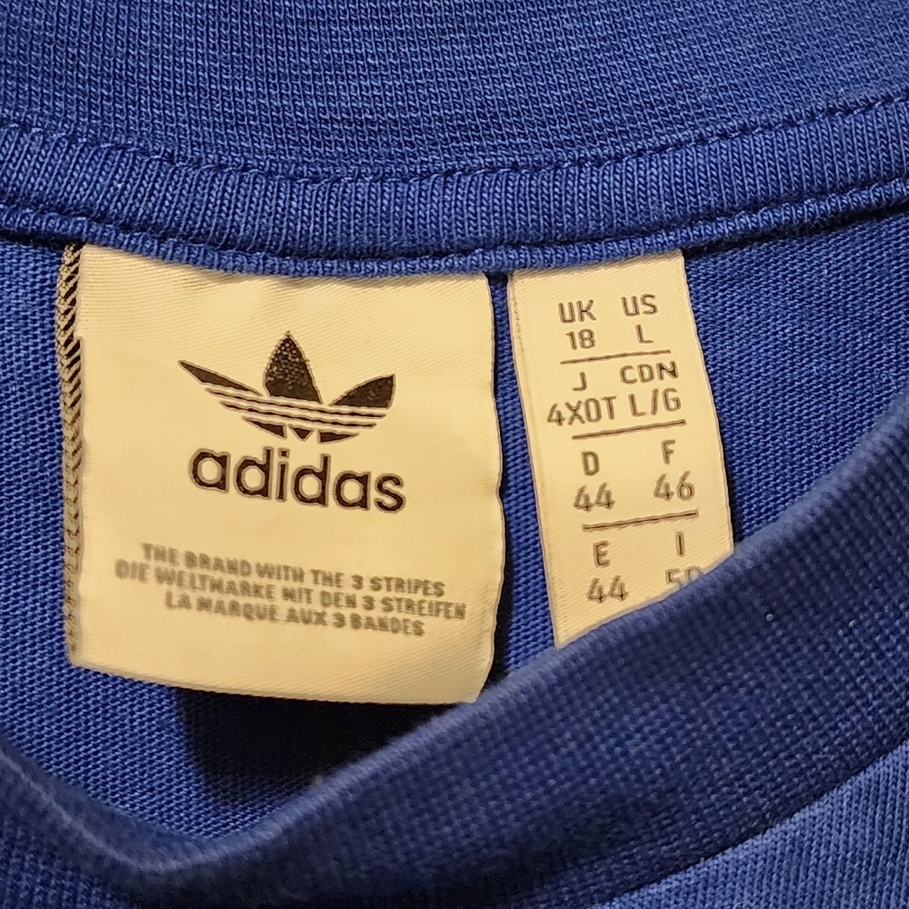 Adidas Crop Blue T-Shirt - Picture 4 of 5